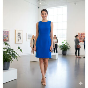 NEW Spencer & Shaw Royal Blue Sleeveless Dress Size S